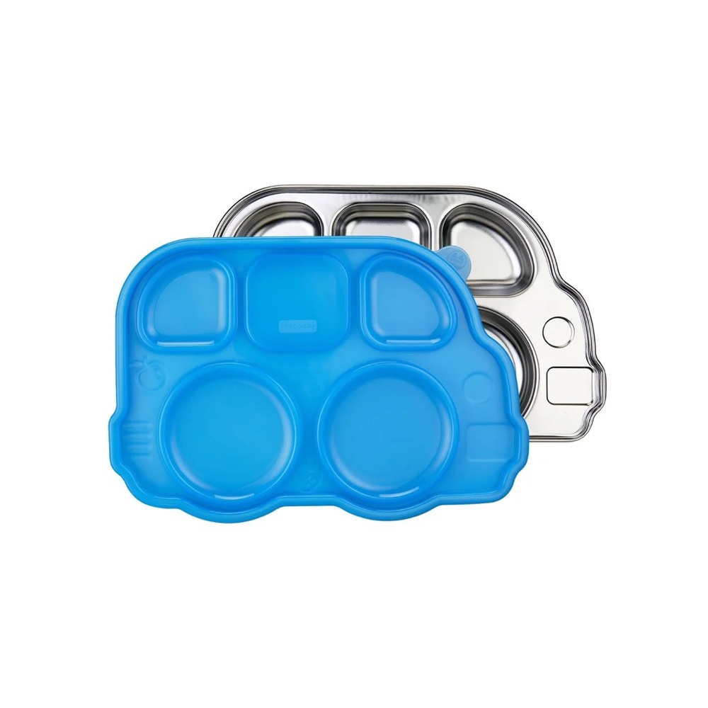 Innobaby Din Din Smart Stainless Divided Platter with Sectional Lid